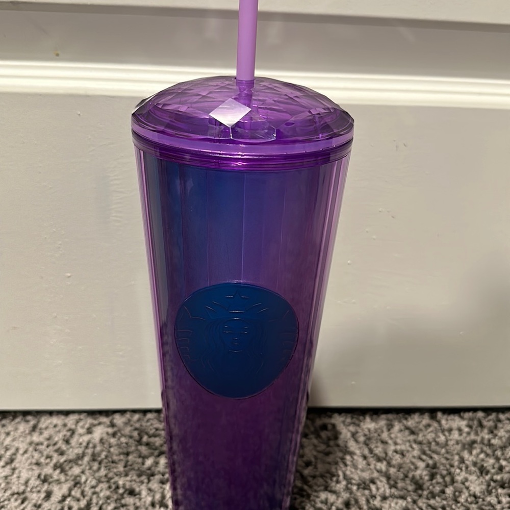 Starbucks Purple Kaleidoscope Dome Tumbler Travel Cold Cup Venti 24 fl oz